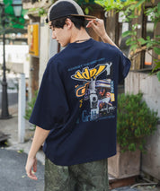 ddp別注コラボ オーバーサイズバックプリント半袖Tシャツ 15689