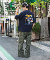 ddp別注コラボ オーバーサイズバックプリント半袖Tシャツ 15689