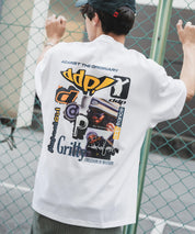 ddp別注コラボ オーバーサイズバックプリント半袖Tシャツ 15689