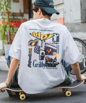 ddp別注コラボ オーバーサイズバックプリント半袖Tシャツ 15689