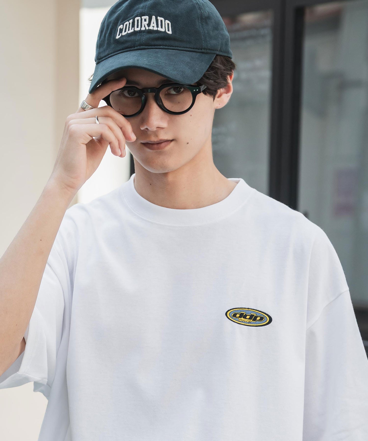 ddp別注コラボ オーバーサイズバックプリント半袖Tシャツ 15689