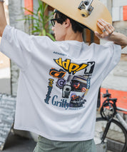 ddp別注コラボ オーバーサイズバックプリント半袖Tシャツ 15689