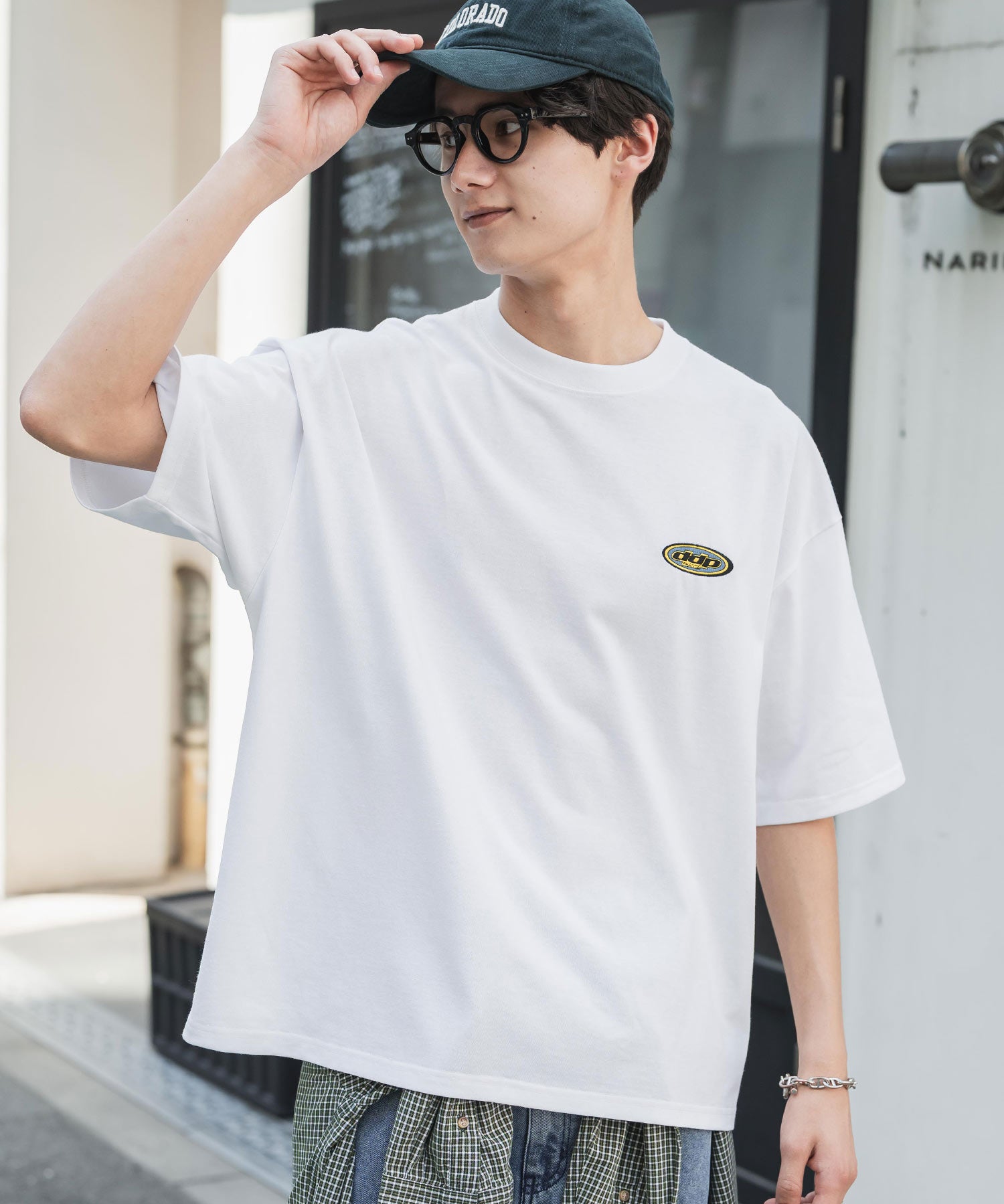 ddp別注コラボ オーバーサイズバックプリント半袖Tシャツ 15689