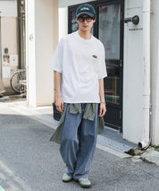 ddp別注コラボ オーバーサイズバックプリント半袖Tシャツ 15689