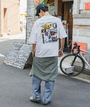 ddp別注コラボ オーバーサイズバックプリント半袖Tシャツ 15689