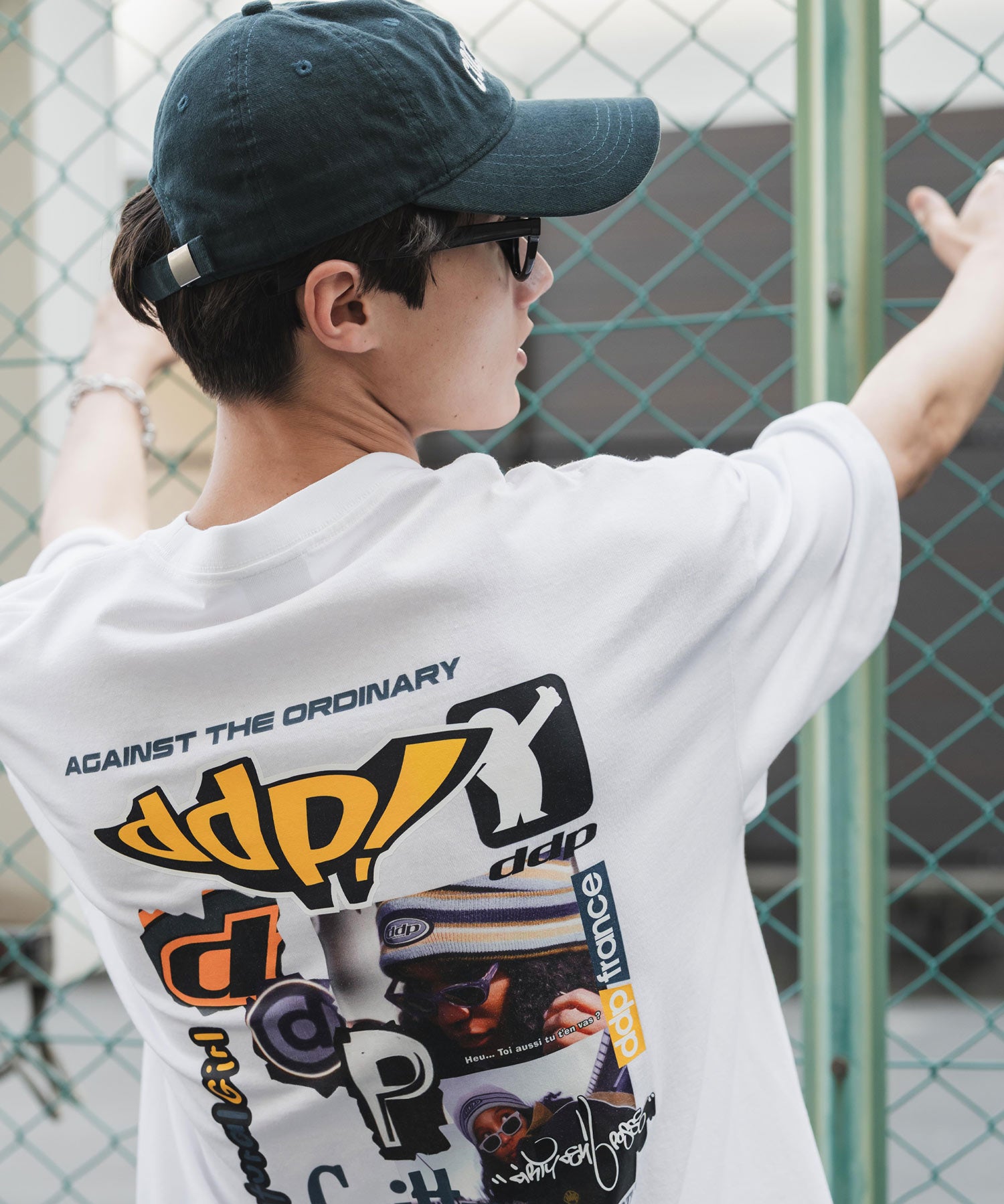 ddp別注コラボ オーバーサイズバックプリント半袖Tシャツ 15689