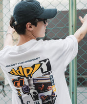 ddp別注コラボ オーバーサイズバックプリント半袖Tシャツ 15689