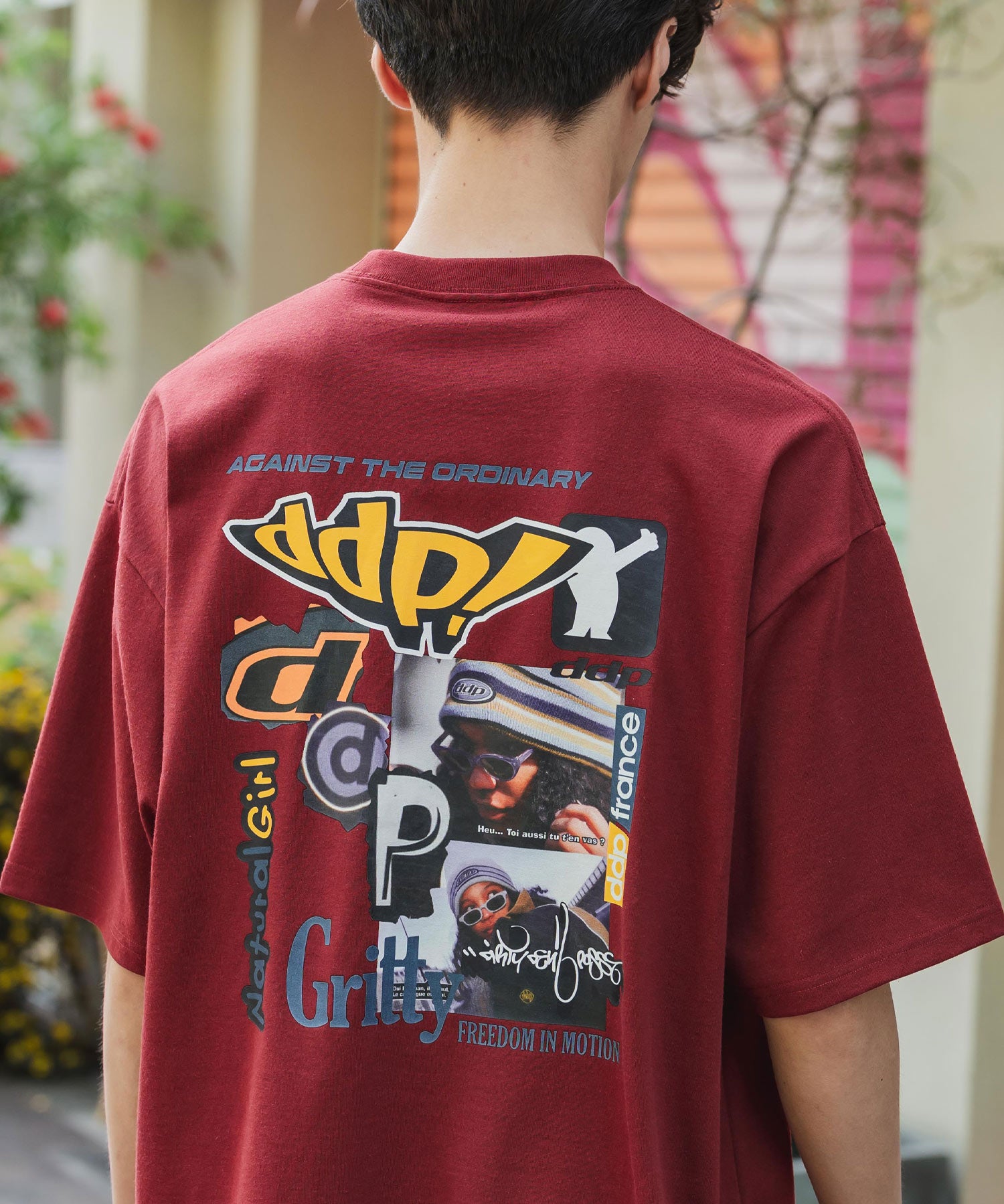 ddp別注コラボ オーバーサイズバックプリント半袖Tシャツ 15689