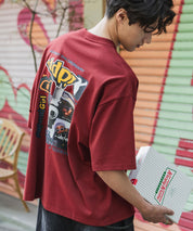 ddp別注コラボ オーバーサイズバックプリント半袖Tシャツ 15689