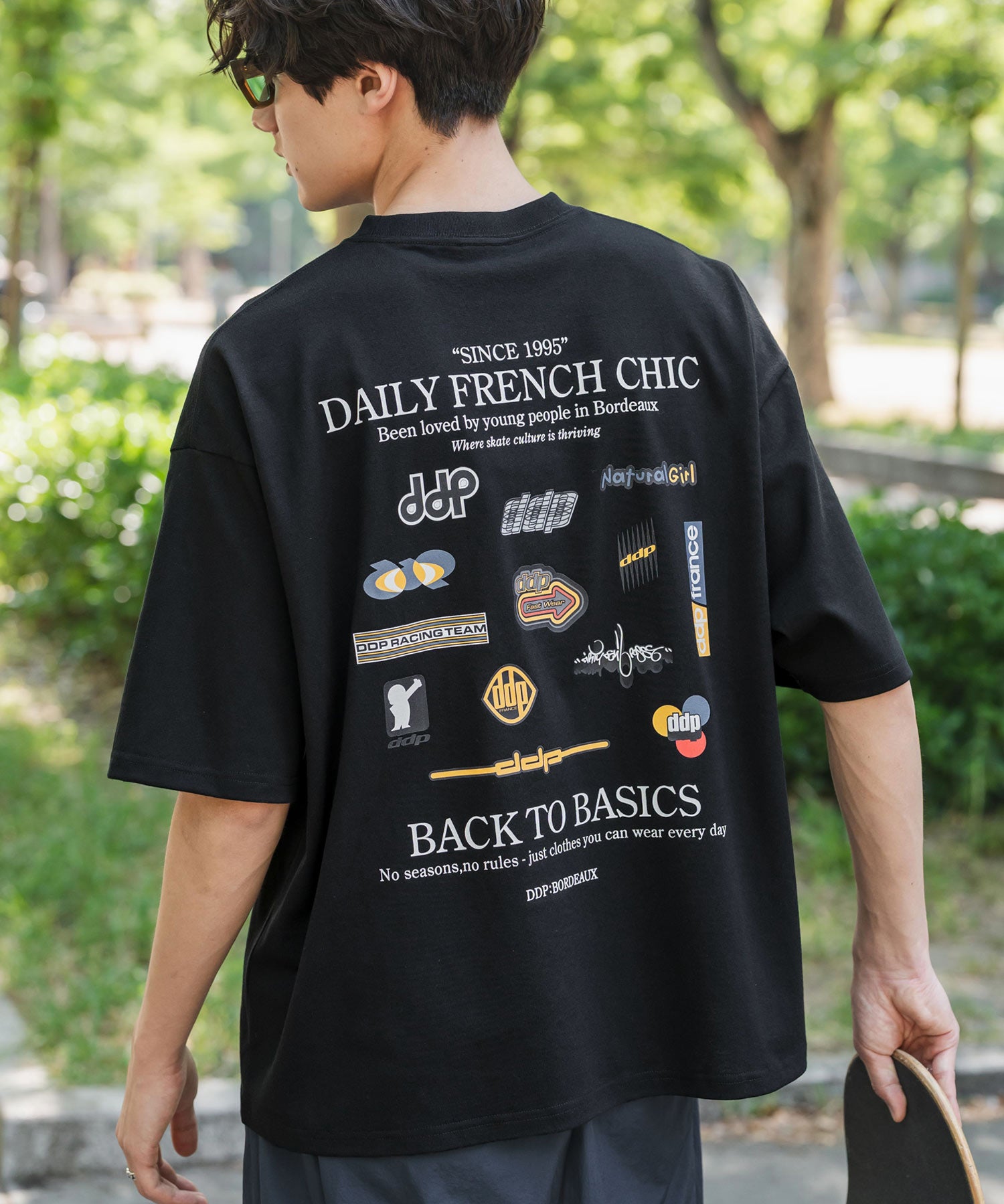 ddp別注コラボ オーバーサイズバックプリント半袖Tシャツ 15689