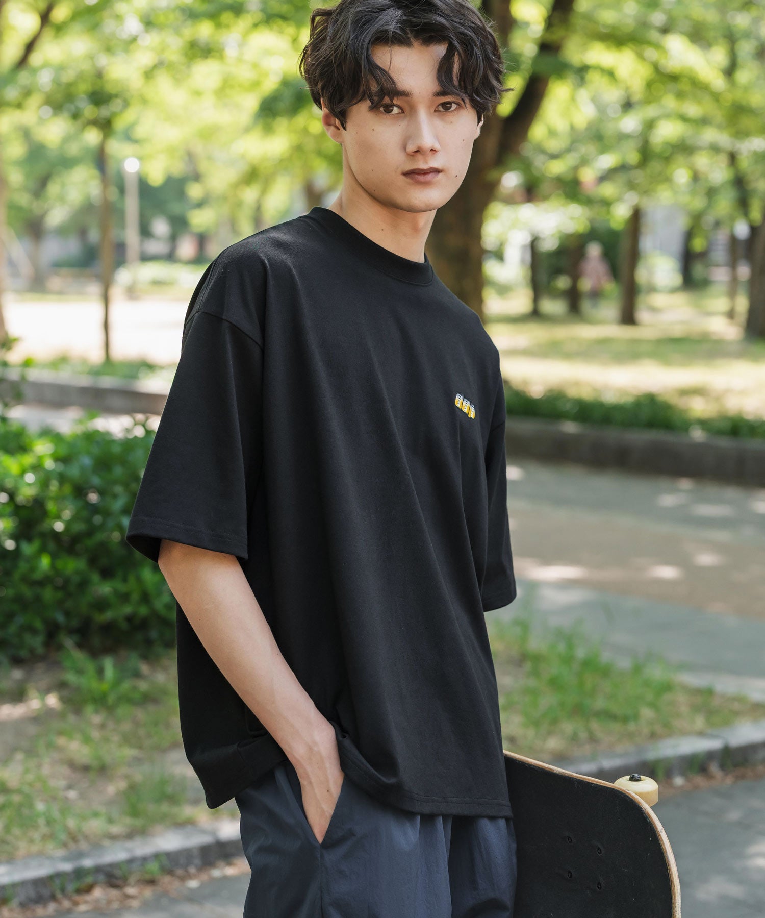 ddp別注コラボ オーバーサイズバックプリント半袖Tシャツ 15689