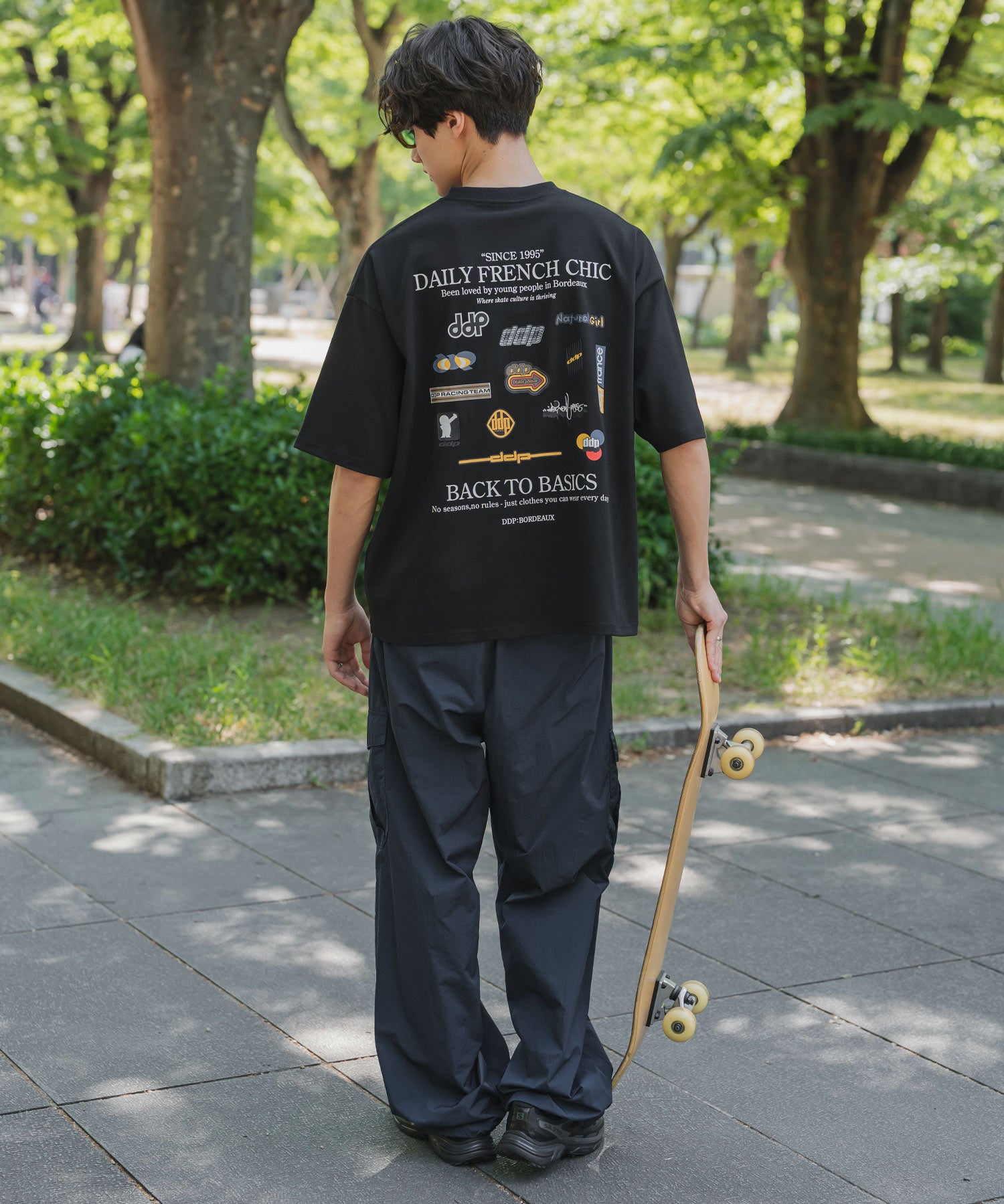 ddp別注コラボ オーバーサイズバックプリント半袖Tシャツ 15689