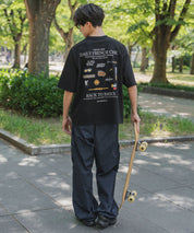 ddp別注コラボ オーバーサイズバックプリント半袖Tシャツ 15689