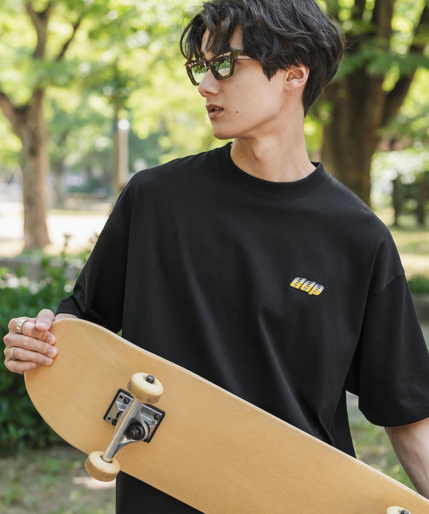 ddp別注コラボ オーバーサイズバックプリント半袖Tシャツ 15689