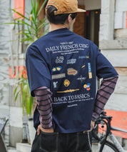 ddp別注コラボ オーバーサイズバックプリント半袖Tシャツ 15689
