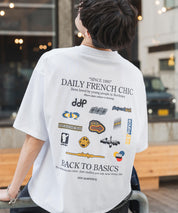 ddp別注コラボ オーバーサイズバックプリント半袖Tシャツ 15689