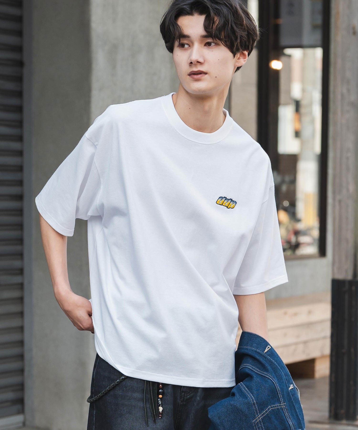 ddp別注コラボ オーバーサイズバックプリント半袖Tシャツ 15689