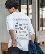 ddp別注コラボ オーバーサイズバックプリント半袖Tシャツ 15689