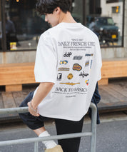 ddp別注コラボ オーバーサイズバックプリント半袖Tシャツ 15689