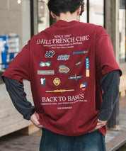 ddp別注コラボ オーバーサイズバックプリント半袖Tシャツ 15689