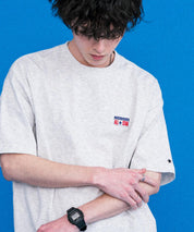 CONVERSE コンバース 天竺プレートロゴ半袖クルーネックTシャツ/ハーフスリーブカットソー 15723