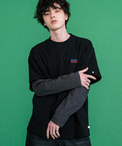 CONVERSE コンバース 天竺プレートロゴ半袖クルーネックTシャツ/ハーフスリーブカットソー 15723