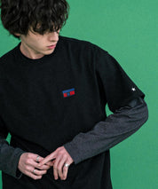 CONVERSE コンバース 天竺プレートロゴ半袖クルーネックTシャツ/ハーフスリーブカットソー 15723