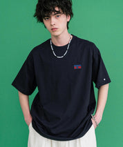 CONVERSE コンバース 天竺プレートロゴ半袖クルーネックTシャツ/ハーフスリーブカットソー 15723