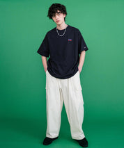 CONVERSE コンバース 天竺プレートロゴ半袖クルーネックTシャツ/ハーフスリーブカットソー 15723