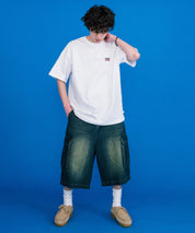 CONVERSE コンバース 天竺プレートロゴ半袖クルーネックTシャツ/ハーフスリーブカットソー 15723