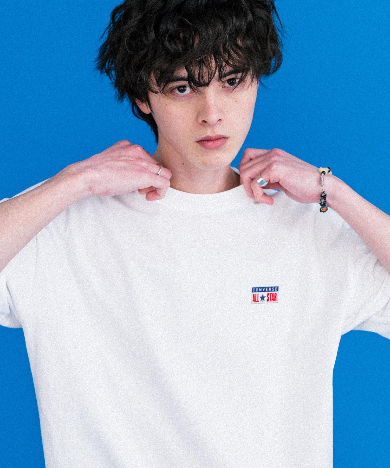 CONVERSE コンバース 天竺プレートロゴ半袖クルーネックTシャツ/ハーフスリーブカットソー 15723