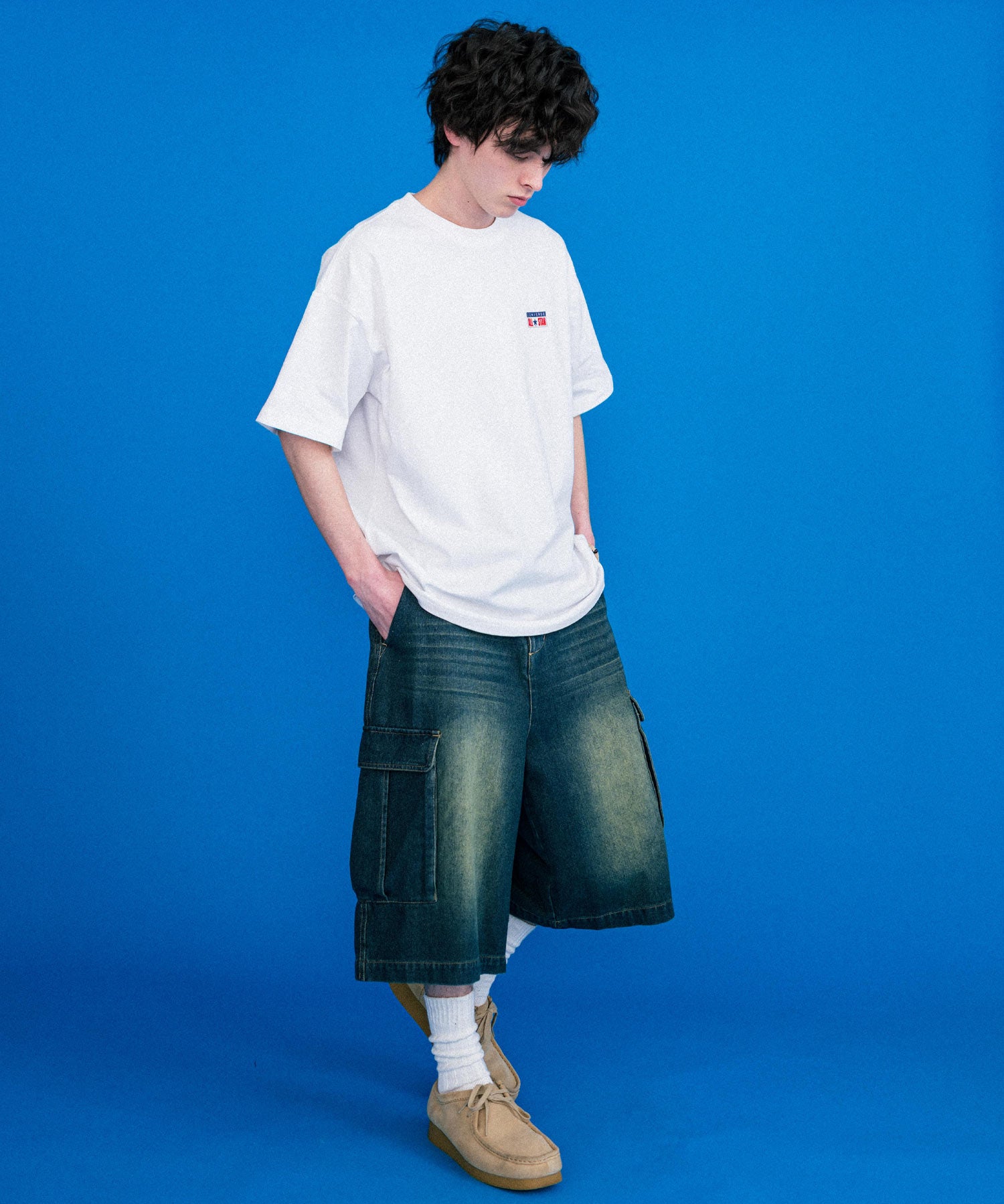 CONVERSE コンバース 天竺プレートロゴ半袖クルーネックTシャツ/ハーフスリーブカットソー 15723