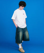 CONVERSE コンバース 天竺プレートロゴ半袖クルーネックTシャツ/ハーフスリーブカットソー 15723