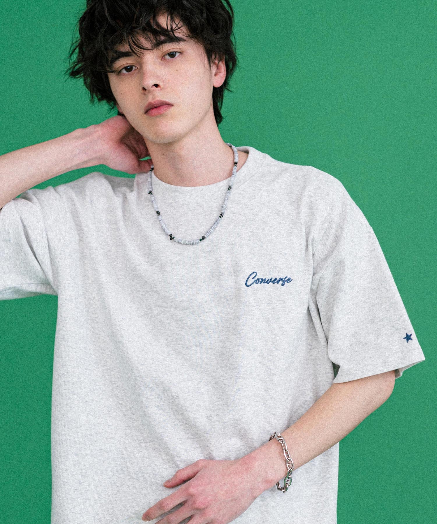 CONVERSE コンバース オーバーサイズフライスバックグラフィッククルーネック半袖Tシャツ 15726