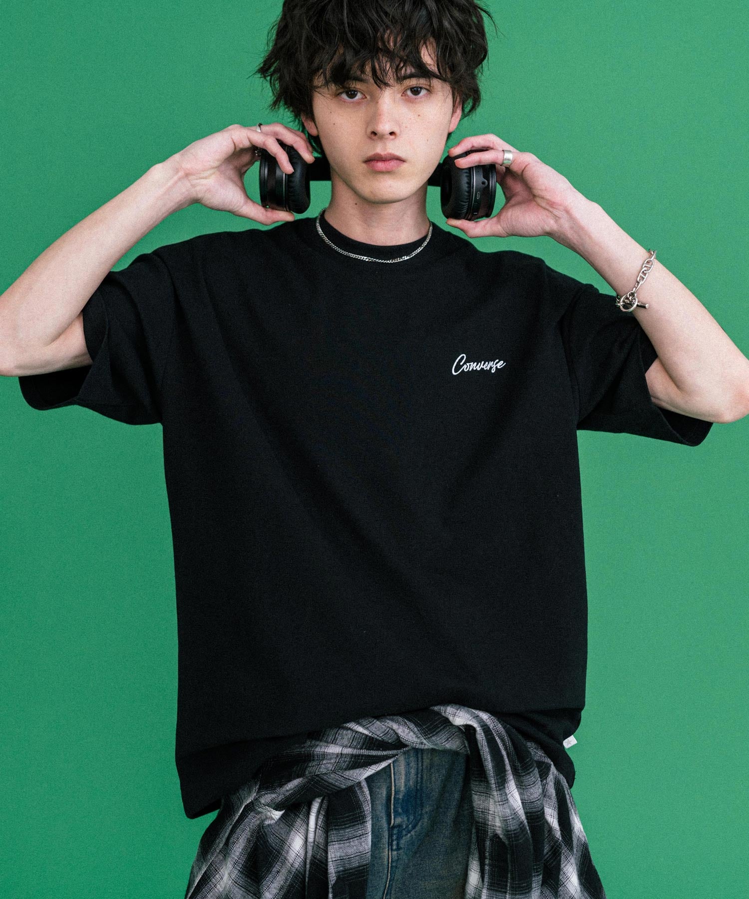 CONVERSE コンバース オーバーサイズフライスバックグラフィッククルーネック半袖Tシャツ 15726