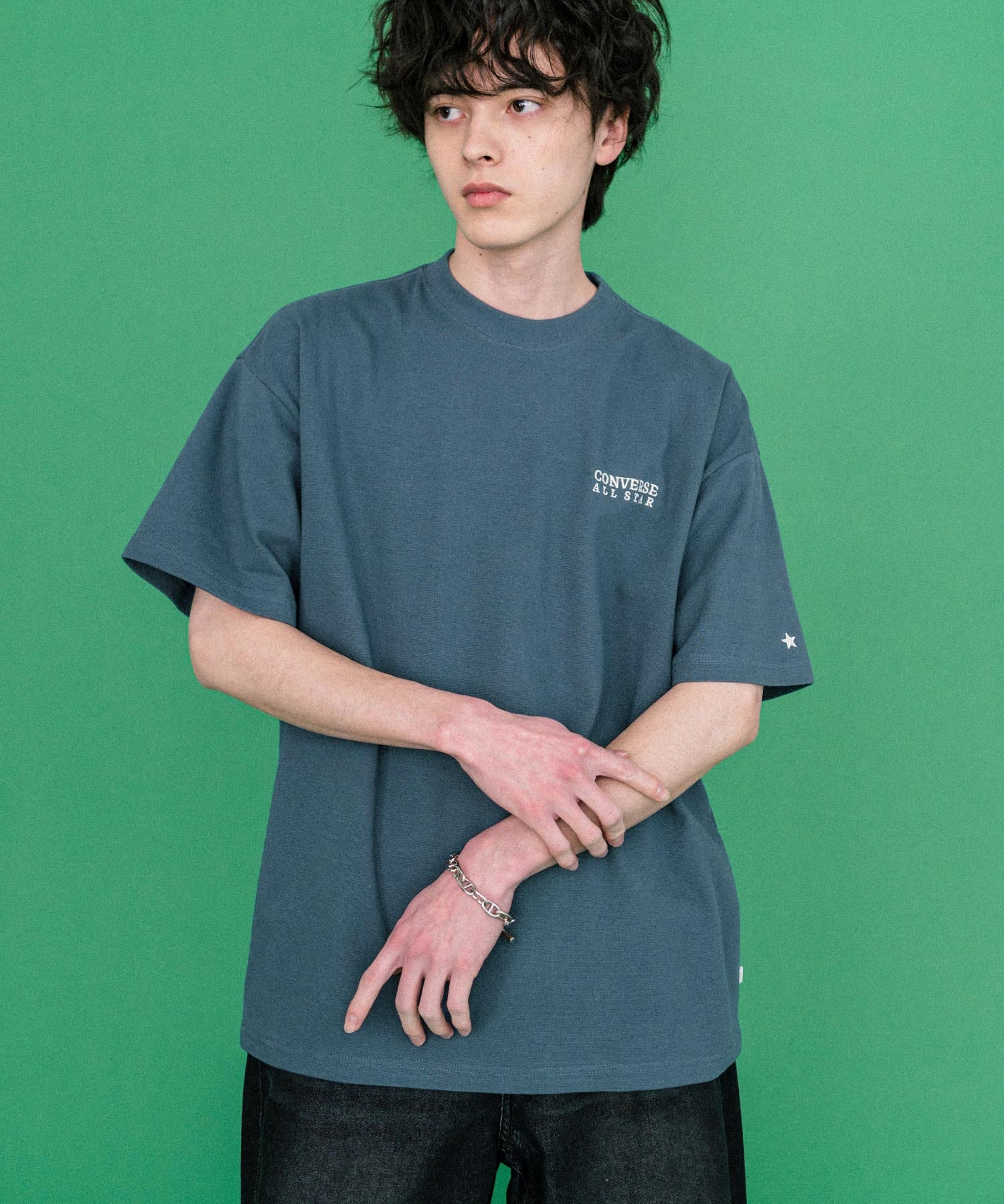 CONVERSE コンバース オーバーサイズフライスバックグラフィッククルーネック半袖Tシャツ 15726