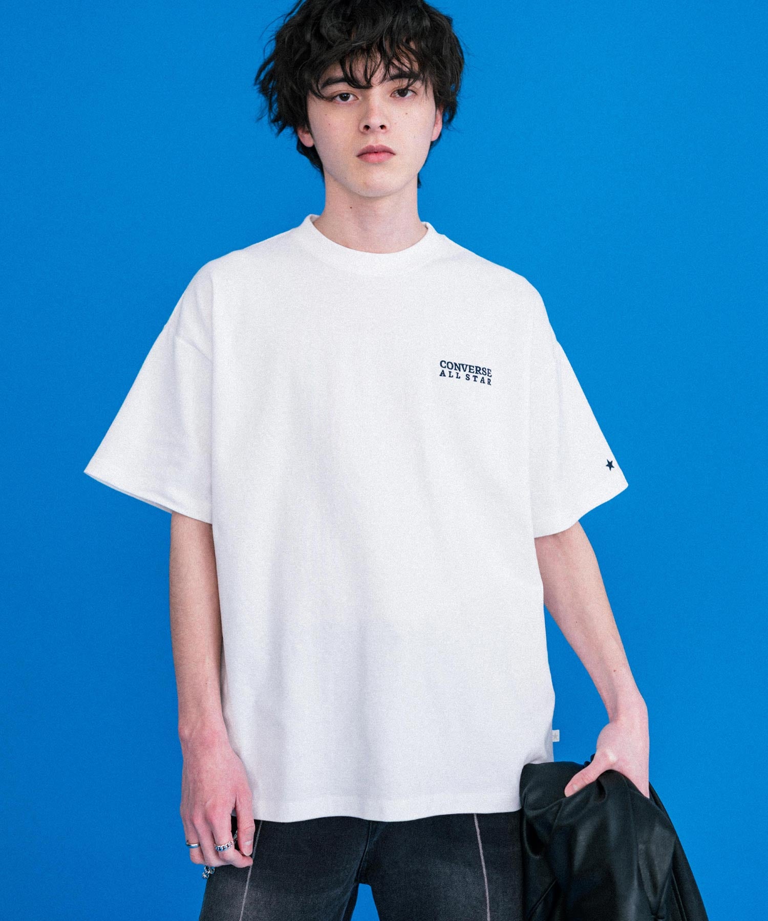 CONVERSE コンバース オーバーサイズフライスバックグラフィッククルーネック半袖Tシャツ 15726