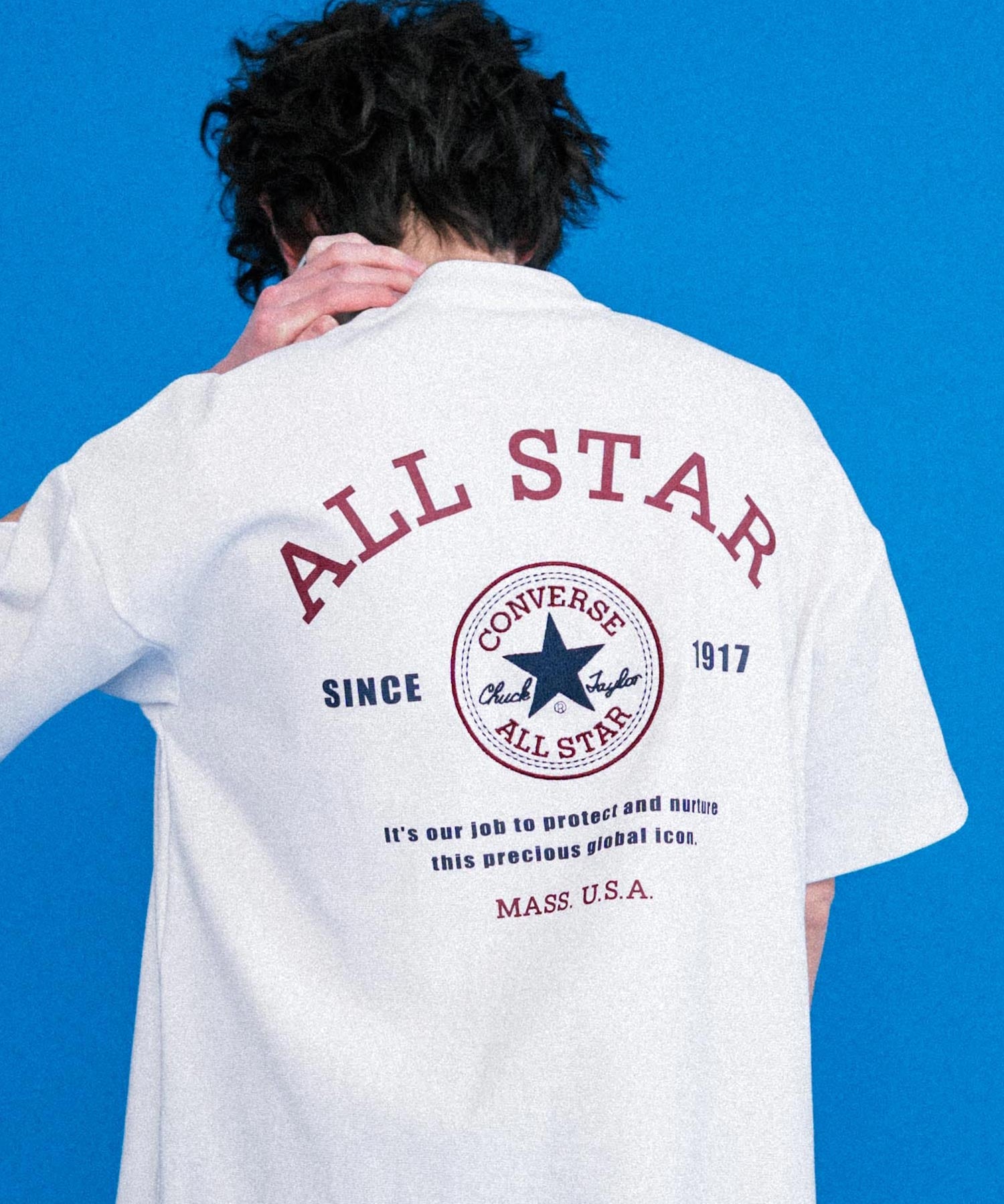 CONVERSE コンバース オーバーサイズフライスバックグラフィッククルーネック半袖Tシャツ 15726