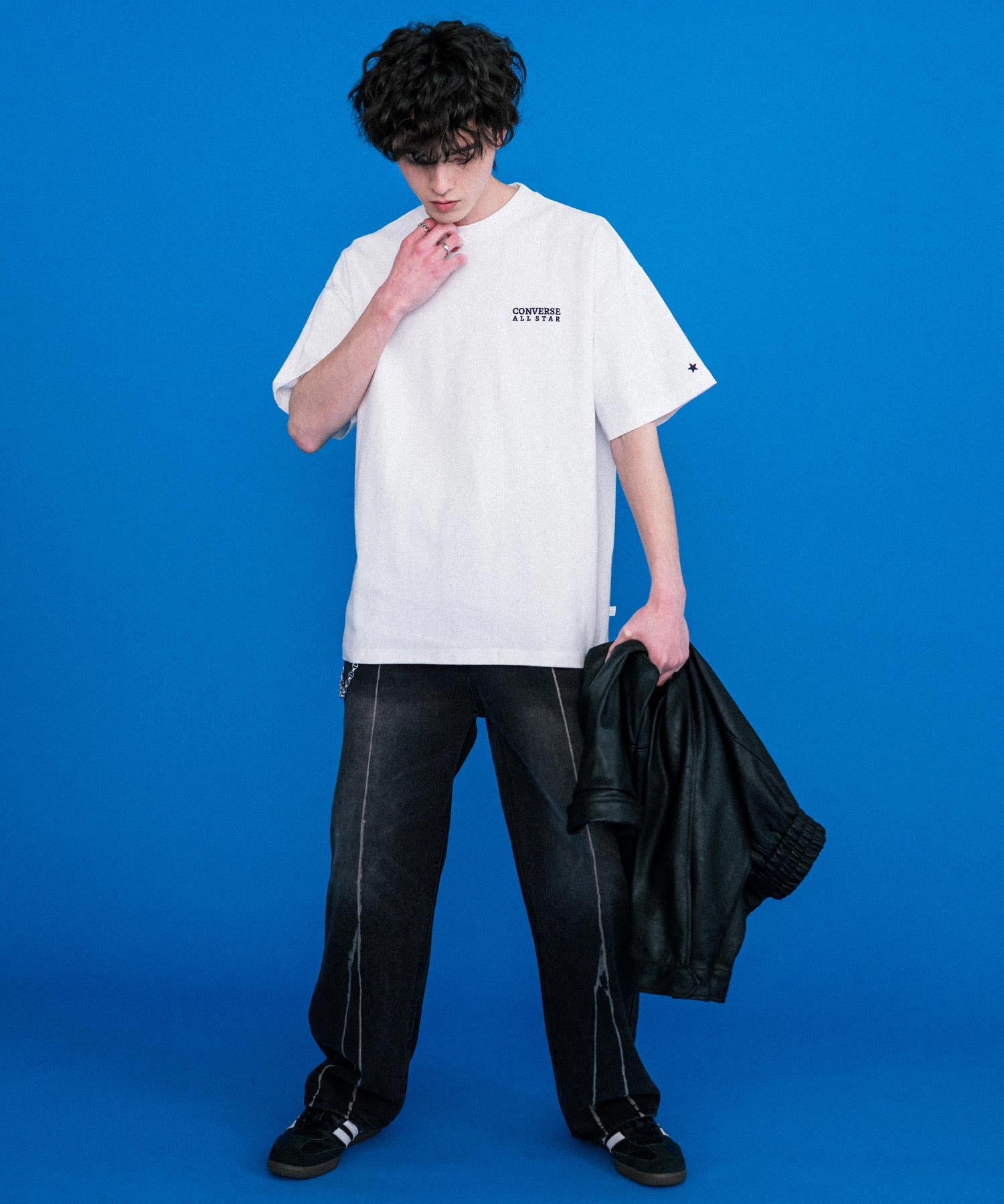 CONVERSE コンバース オーバーサイズフライスバックグラフィッククルーネック半袖Tシャツ 15726