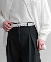 リアルレザー 本革 リングバックルベルト 15727