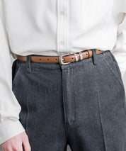 リアルレザー 本革 スクエアバックルベルト 15728