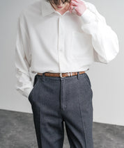 リアルレザー 本革 スクエアバックルベルト 15728