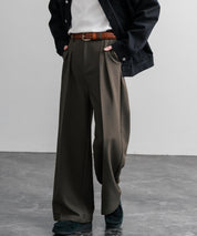 リアルレザー 本革 ラウンドスクエアバックルメッシュベルト 15729