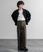 リアルレザー 本革 マットスクエアバックルベルト 15730