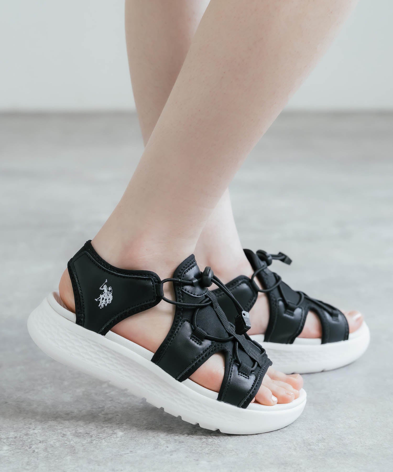 U.S. POLO ASSN. ユーエスポロアッスン ワンポイントロゴ厚底スニーカーサンダル 15734