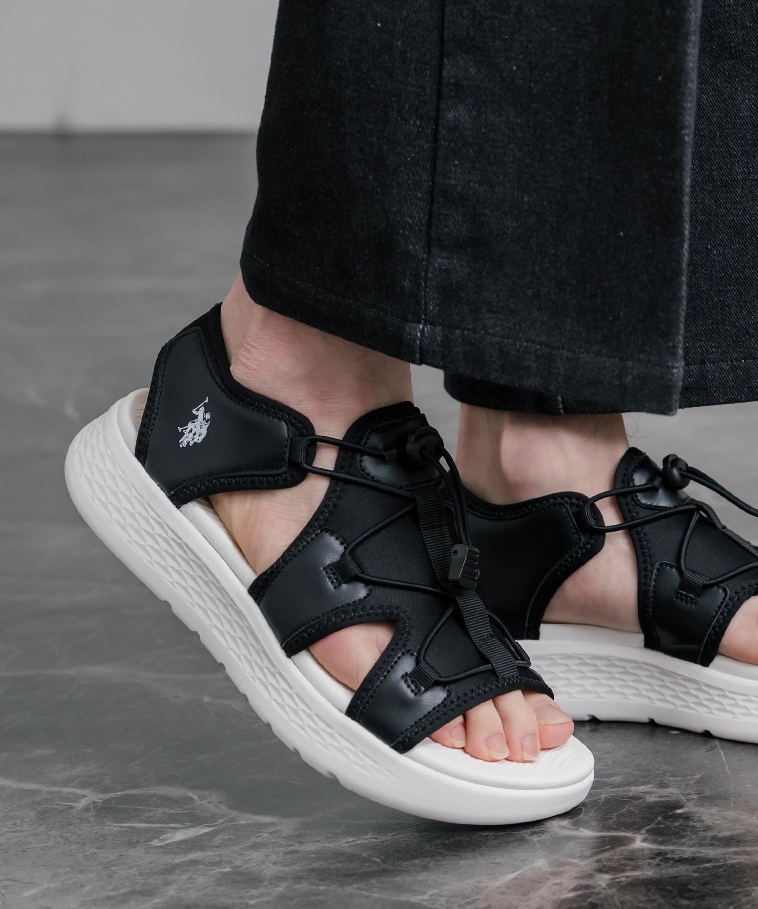 U.S. POLO ASSN. ユーエスポロアッスン ワンポイントロゴ厚底スニーカーサンダル 15734