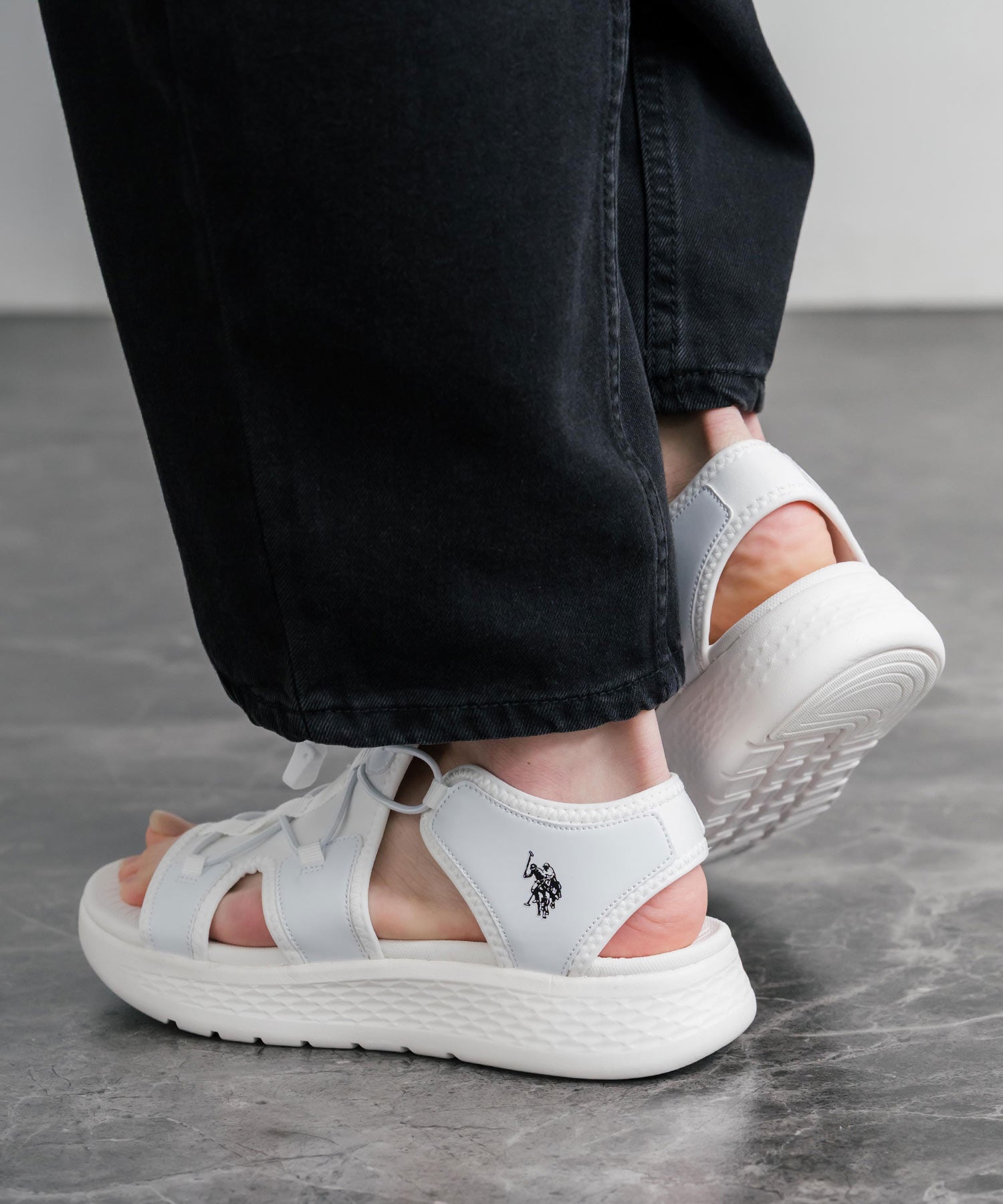 U.S. POLO ASSN. ユーエスポロアッスン ワンポイントロゴ厚底スニーカーサンダル 15734
