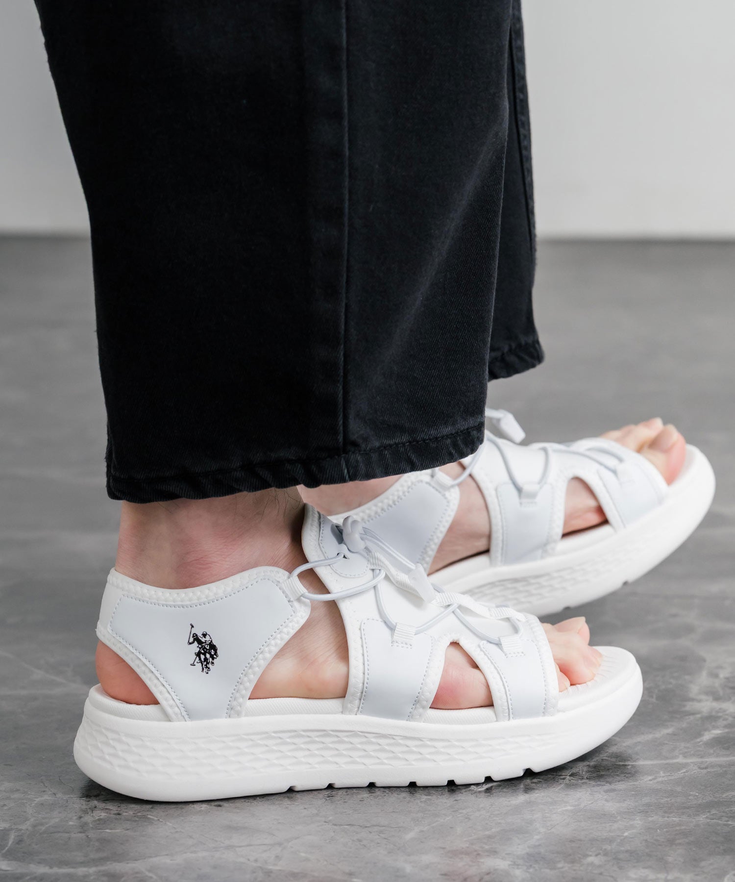 U.S. POLO ASSN. ユーエスポロアッスン ワンポイントロゴ厚底スニーカーサンダル 15734
