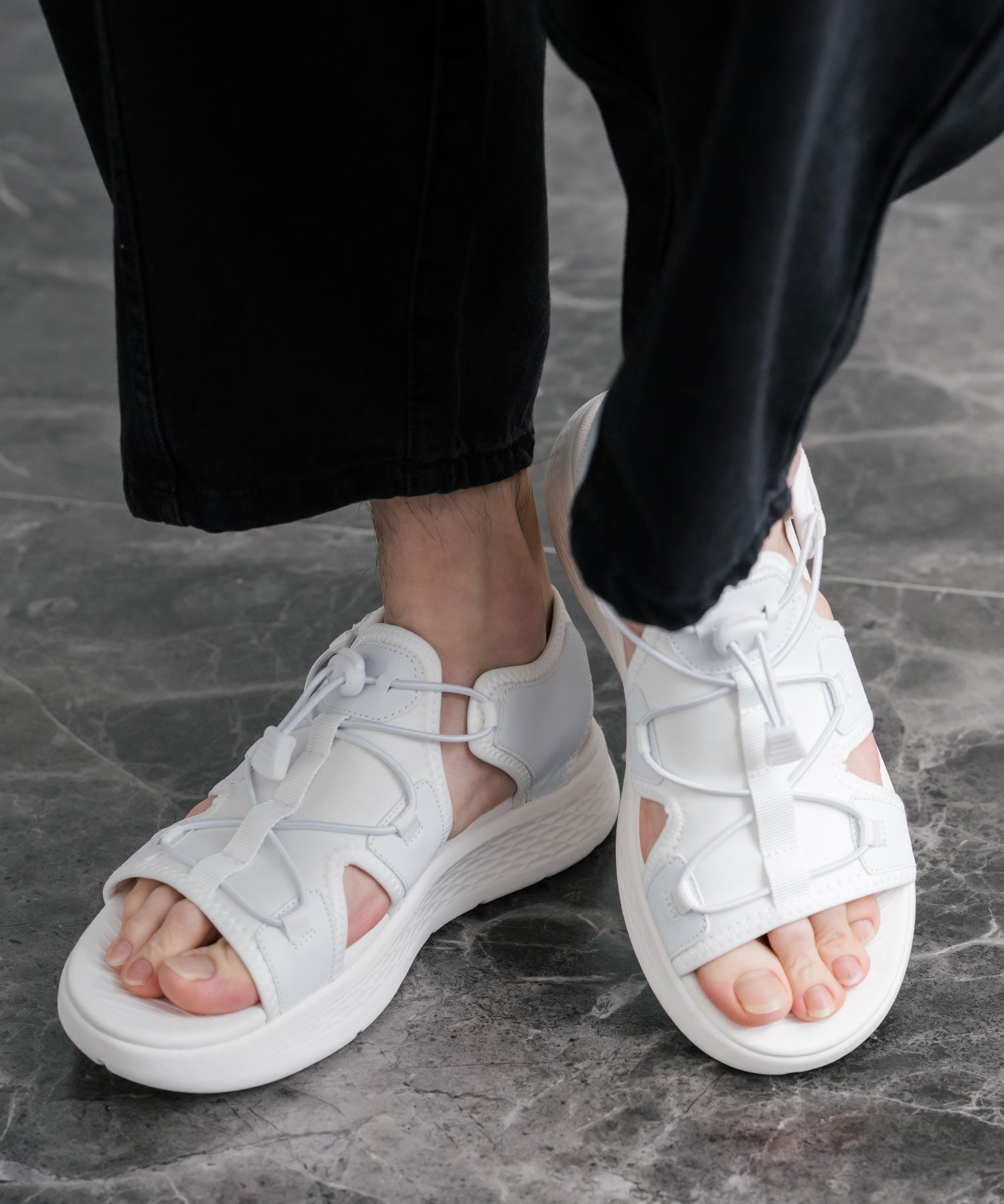 U.S. POLO ASSN. ユーエスポロアッスン ワンポイントロゴ厚底スニーカーサンダル 15734