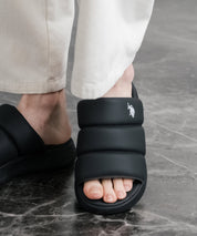 U.S. POLO ASSN. ユーエスポロアッスン ワンポイントロゴ厚底スライドサンダル 15735